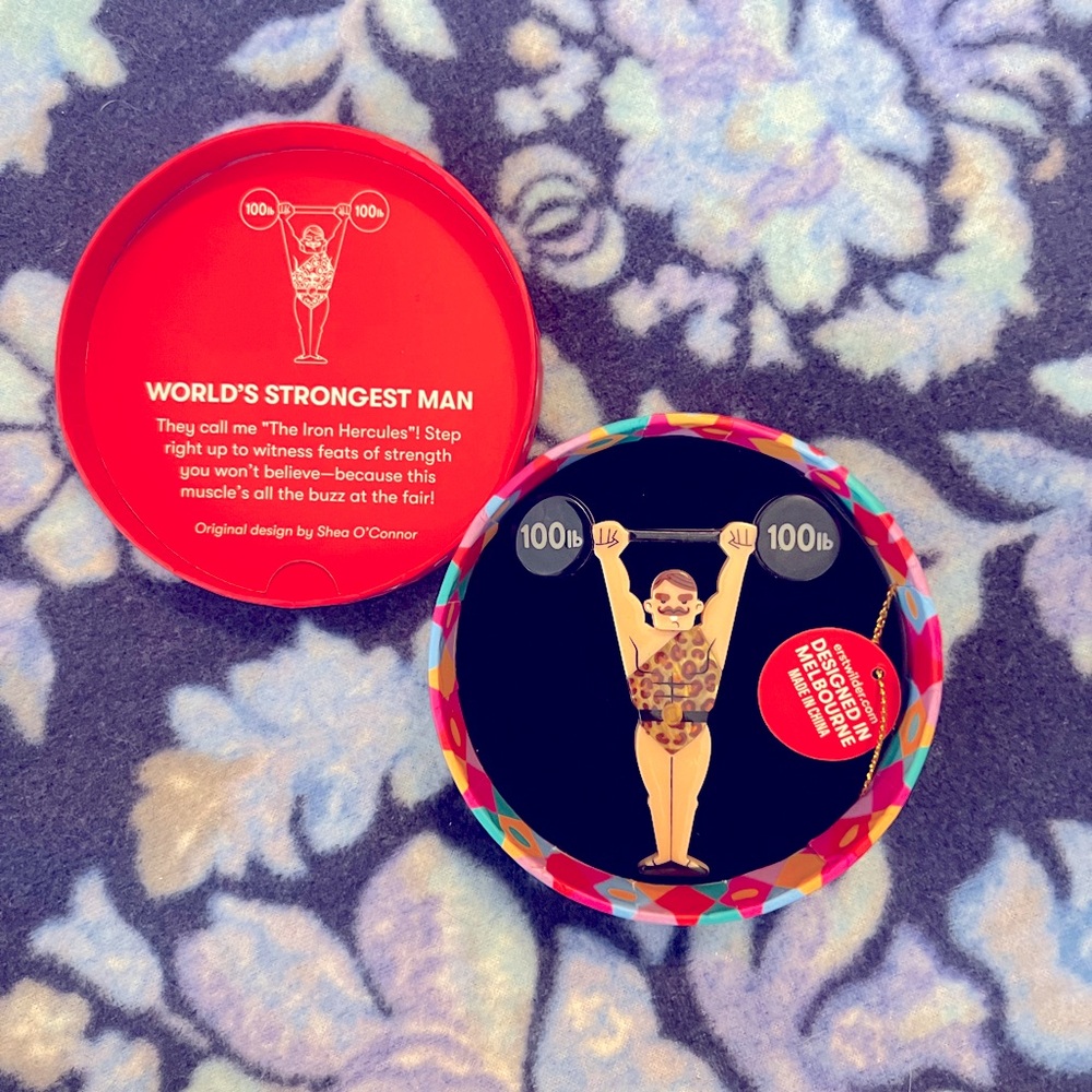 NWT Erstwilder World’s Strongest Man Brooch